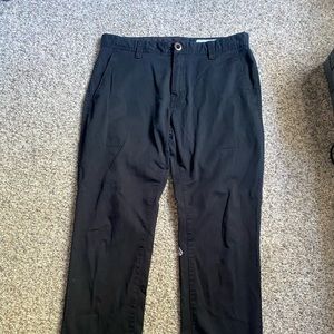 Black Volcom Chino Pants